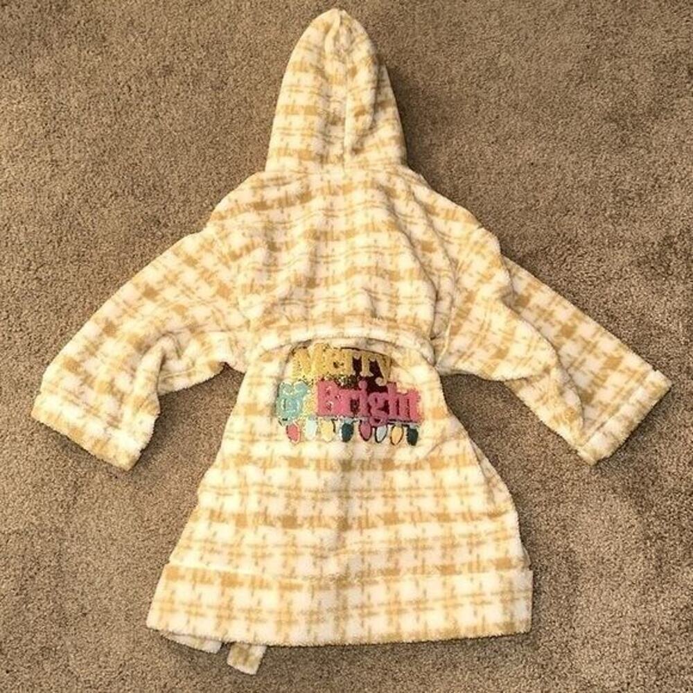 Gorgeous Judith March Gold and White ‘Merry & Bright’ Robe Size Small